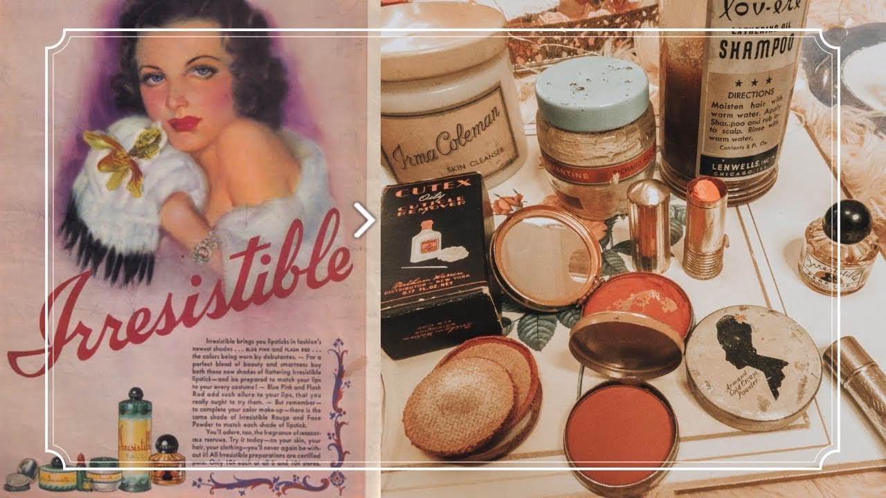 What makeup was popular in the 1930s?