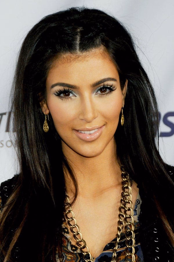 Who was Kim Kardashian with in 2009?