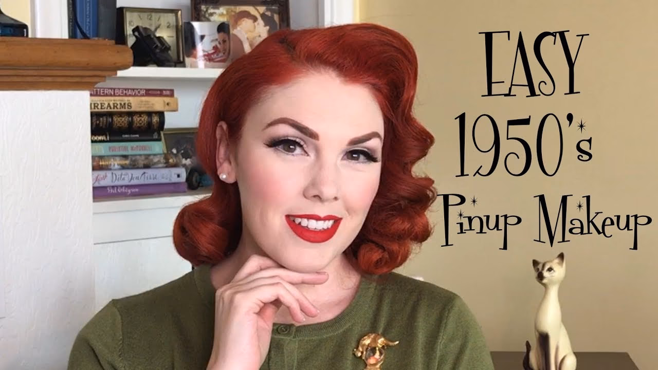 What were the colors of eyeshadow in the 1950s?