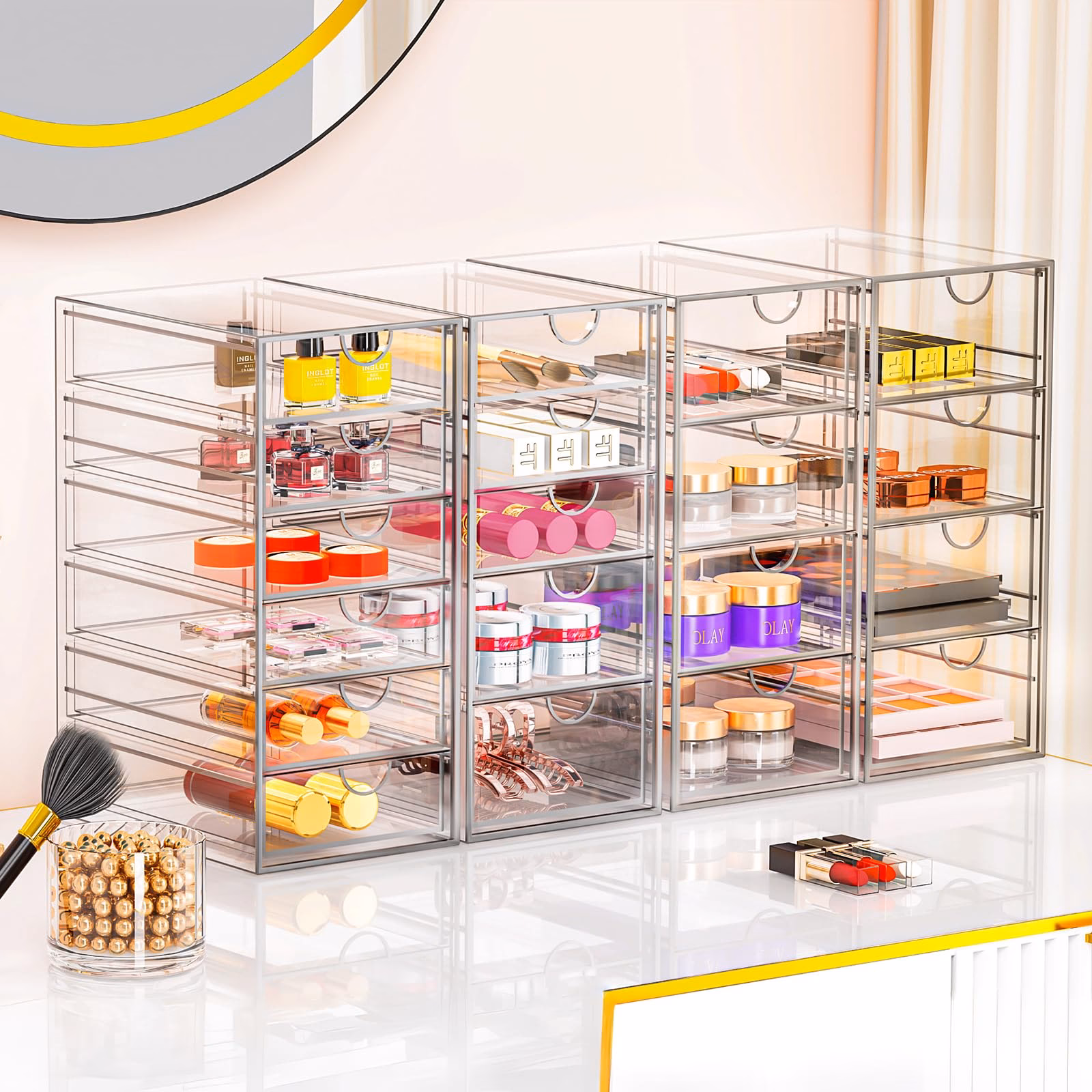 What is the most efficient way to store makeup?