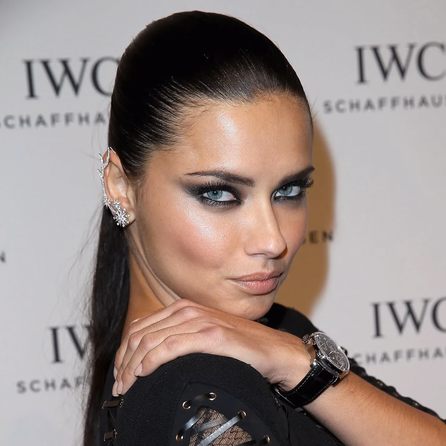 What is Adriana Lima's real eye color?