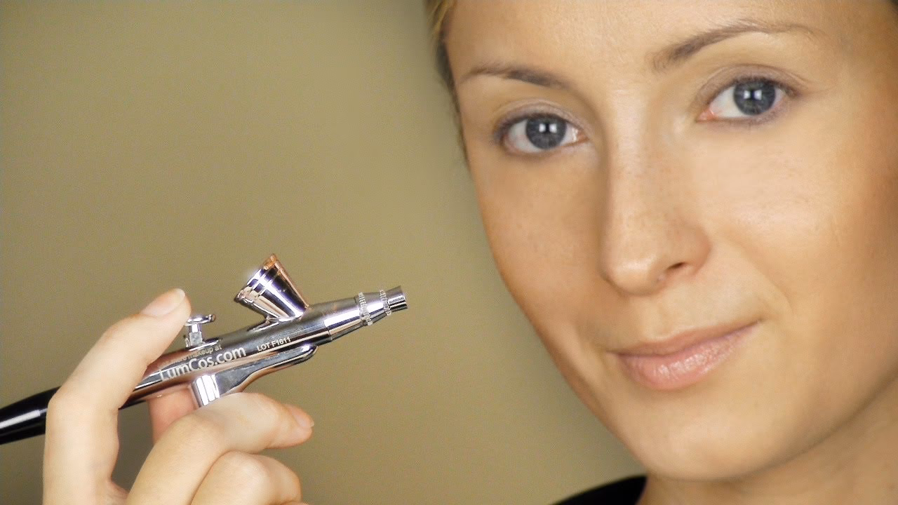 How to do airbrush makeup step by step?