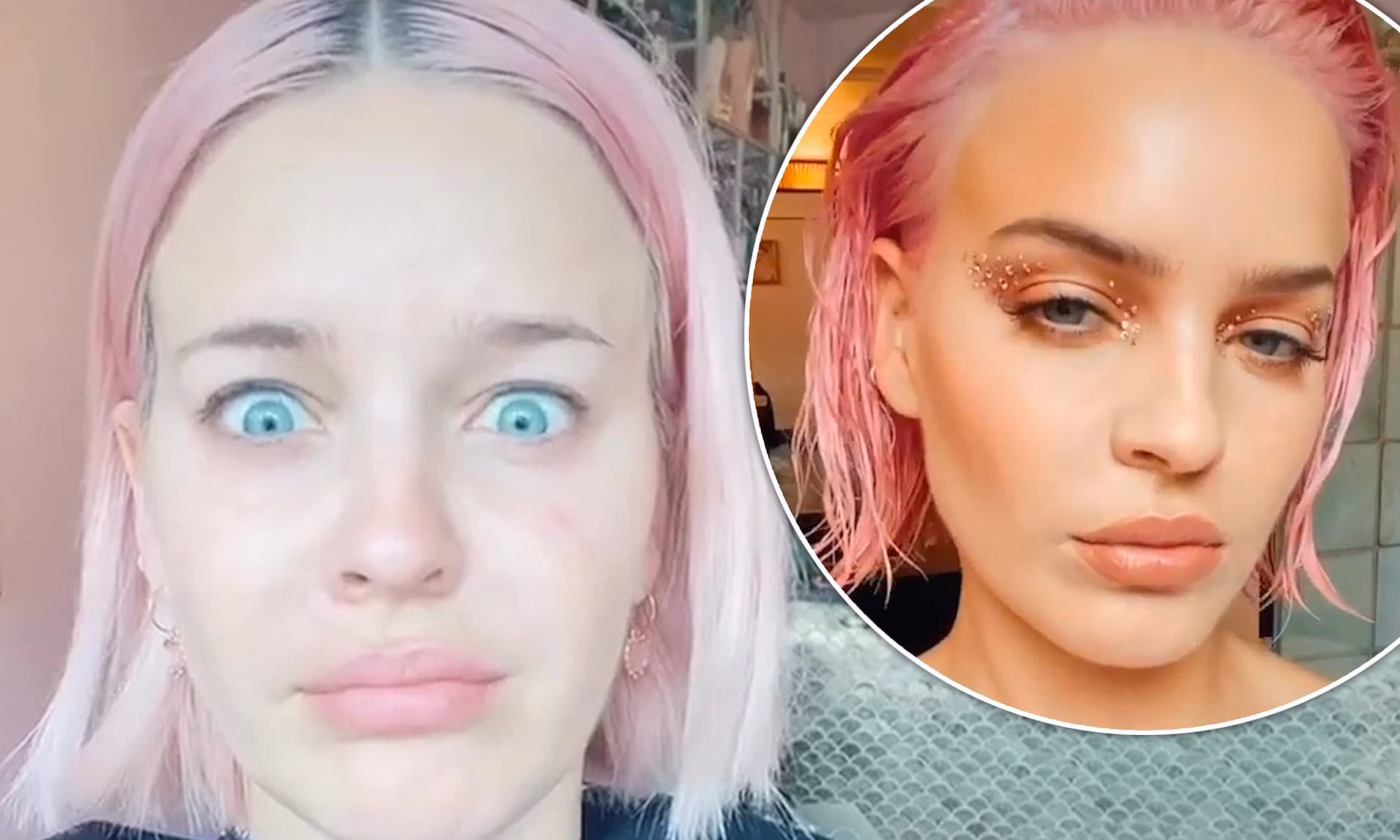 What is Anne-Marie's real hair color?