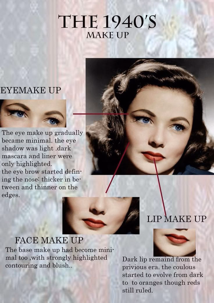 ¿Cómo era el maquillaje en los años 40s?