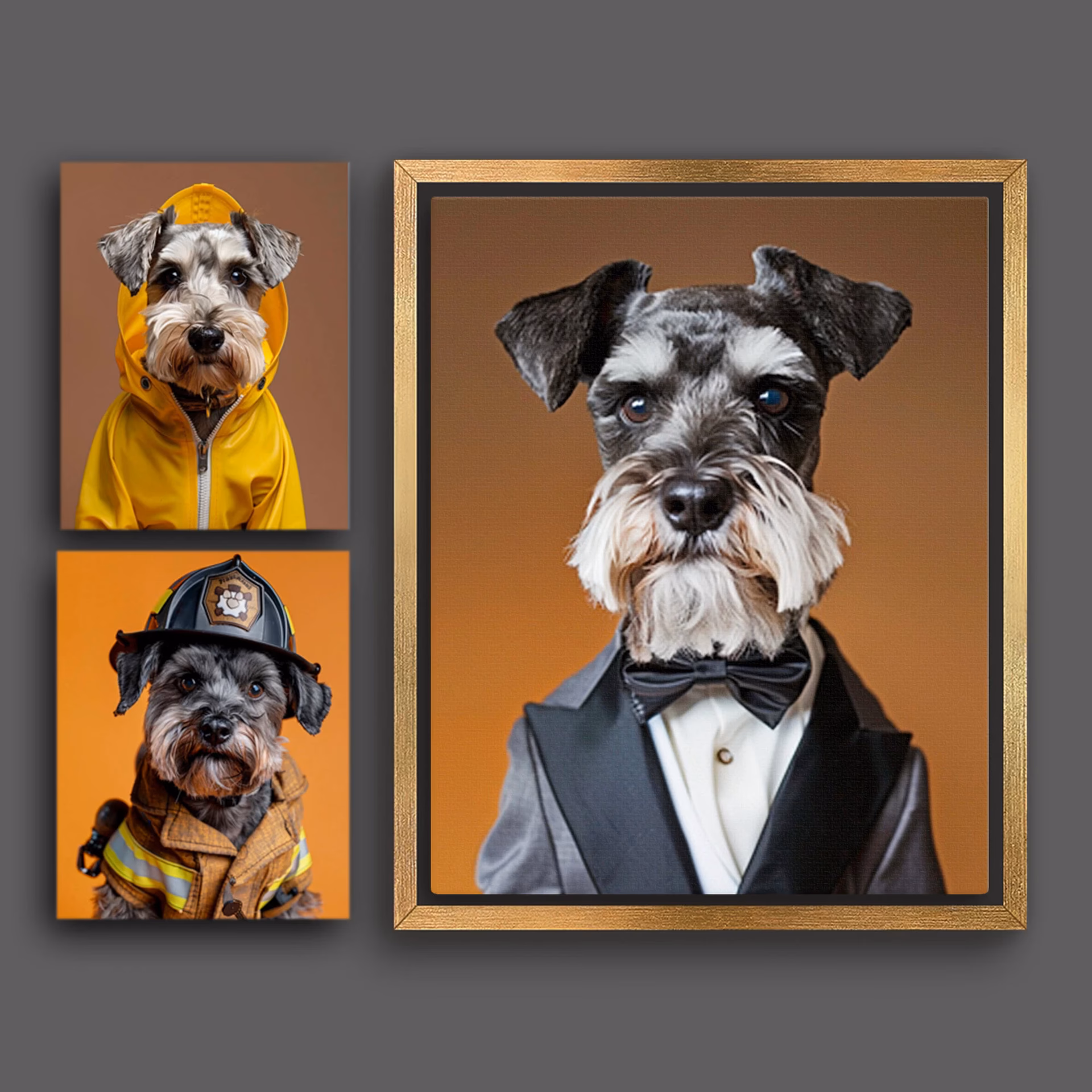 What dog breeds make up a Schnauzer?
