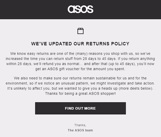 Can I return makeup from ASOS?