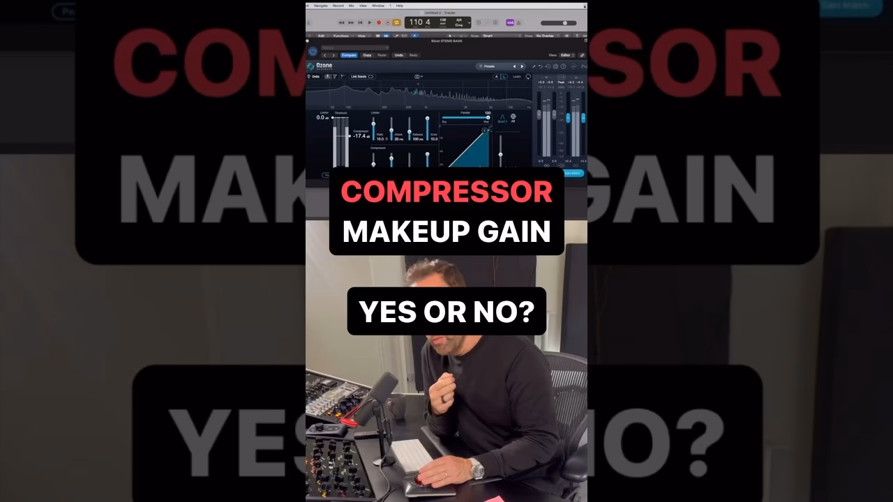 What is the best compressor setting for voice over?