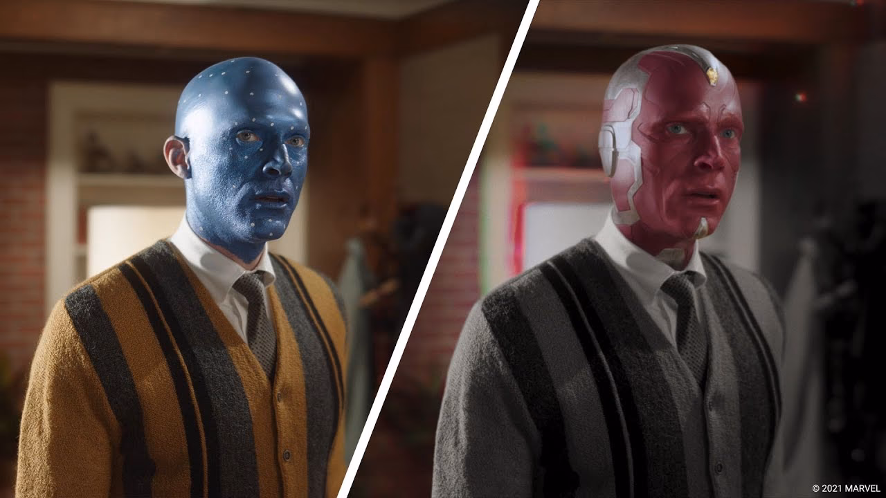 Is Vision CGI or makeup?