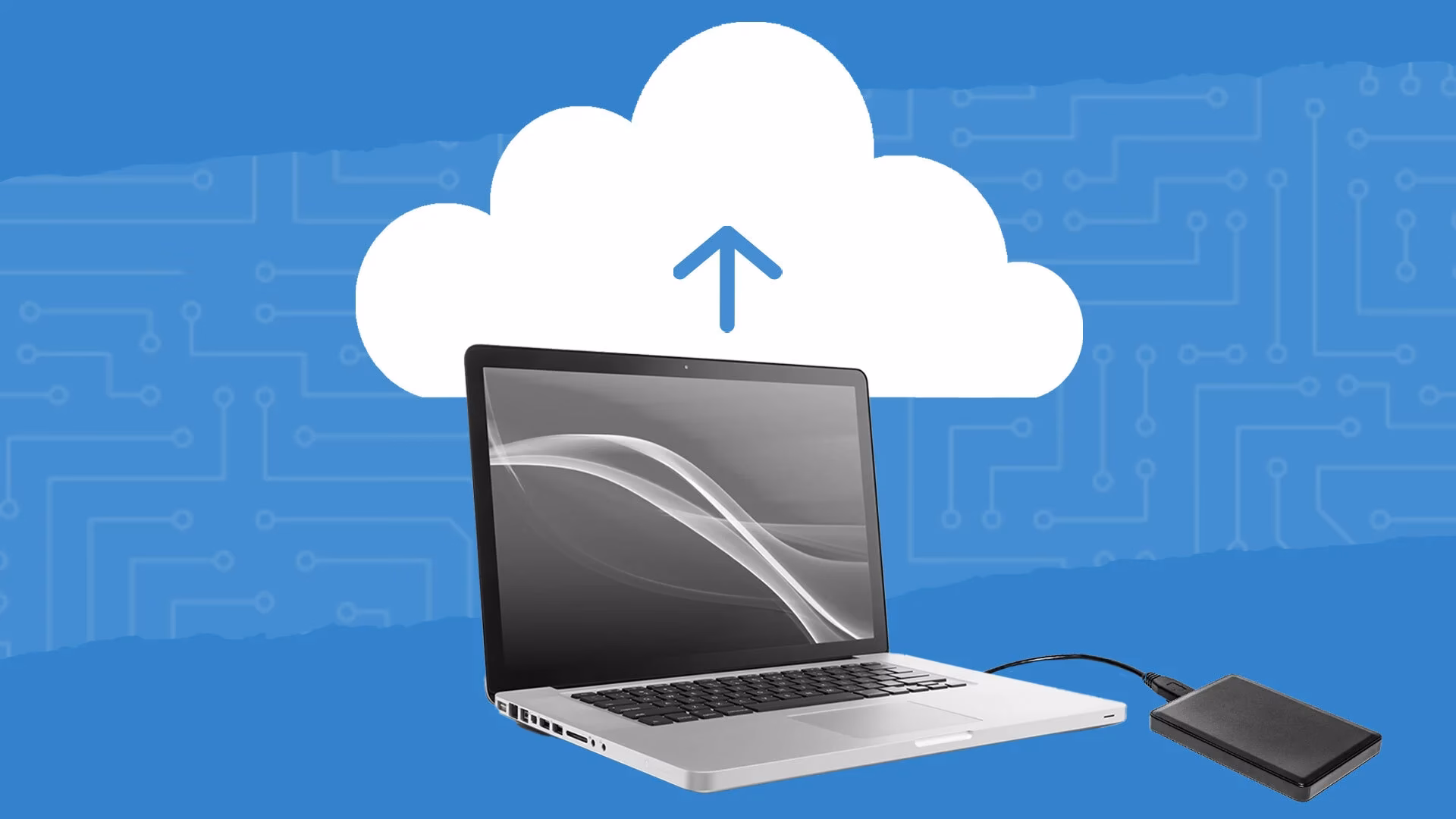 How do I completely backup my computer to an external hard drive?