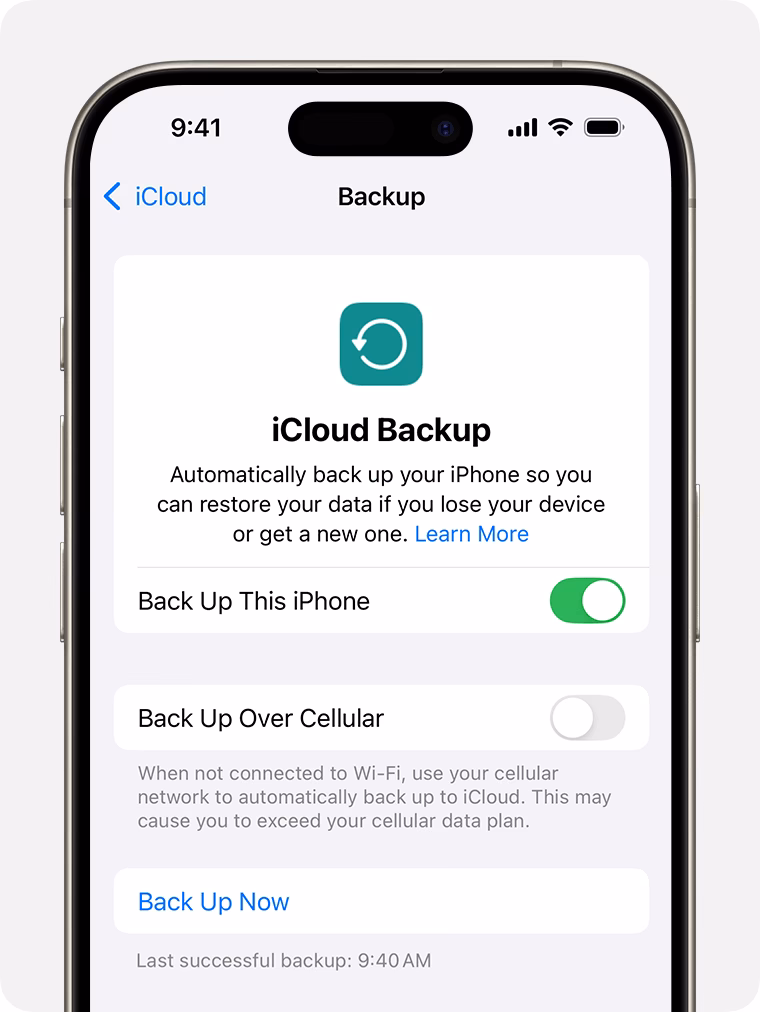 ¿Cómo hacer un back up de iCloud?