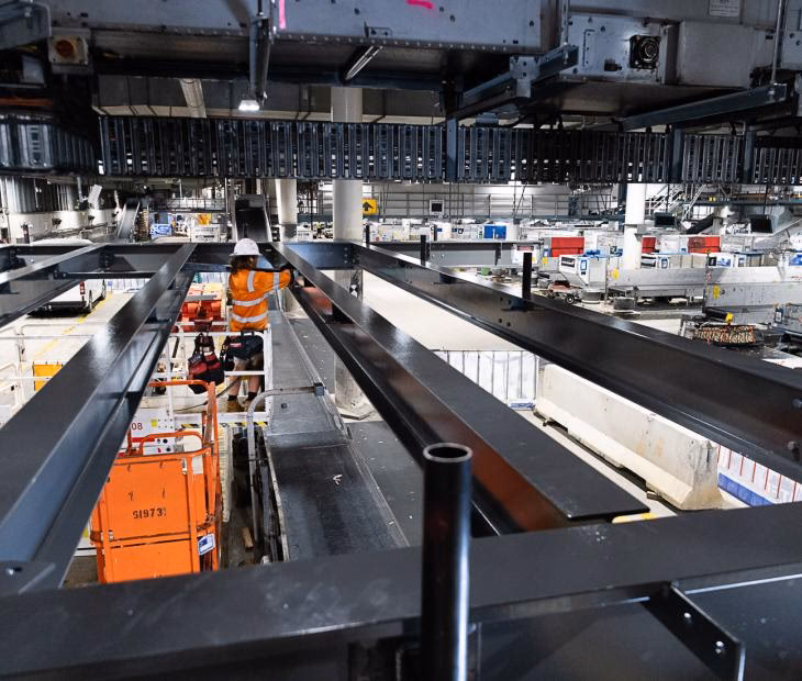 What is the baggage breakup area?