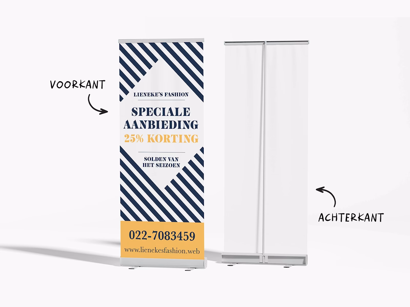 How to design a rollup banner?