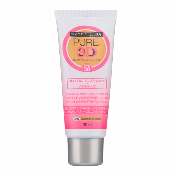 ¿Cuántos ml tiene la base Maybelline?