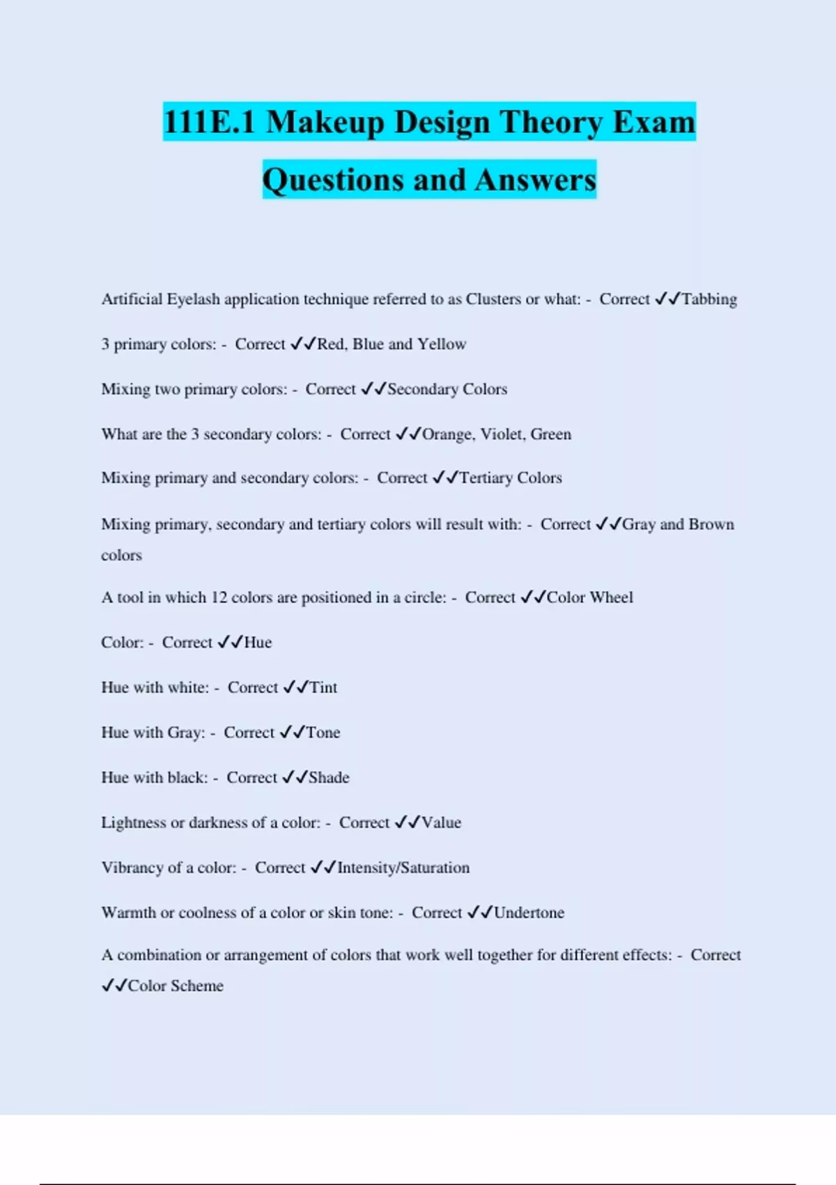 Are make-up exams the same?