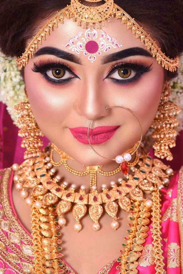 What is Bengali bridal makeup?