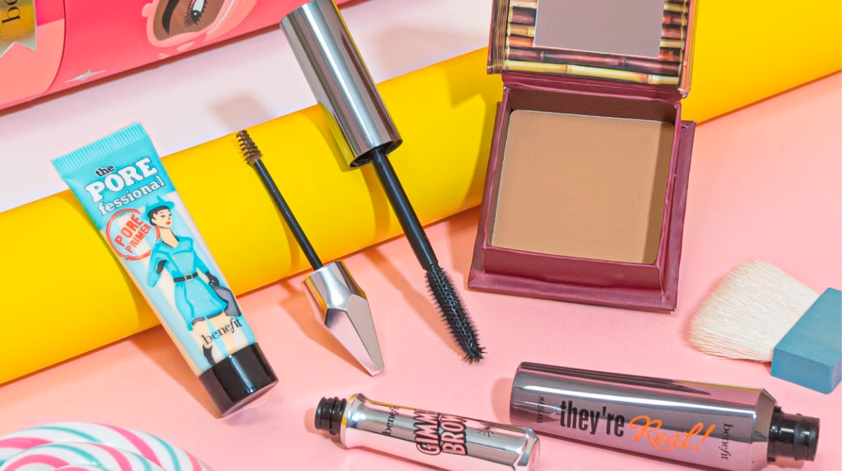 What is benefit cosmetics famous for?