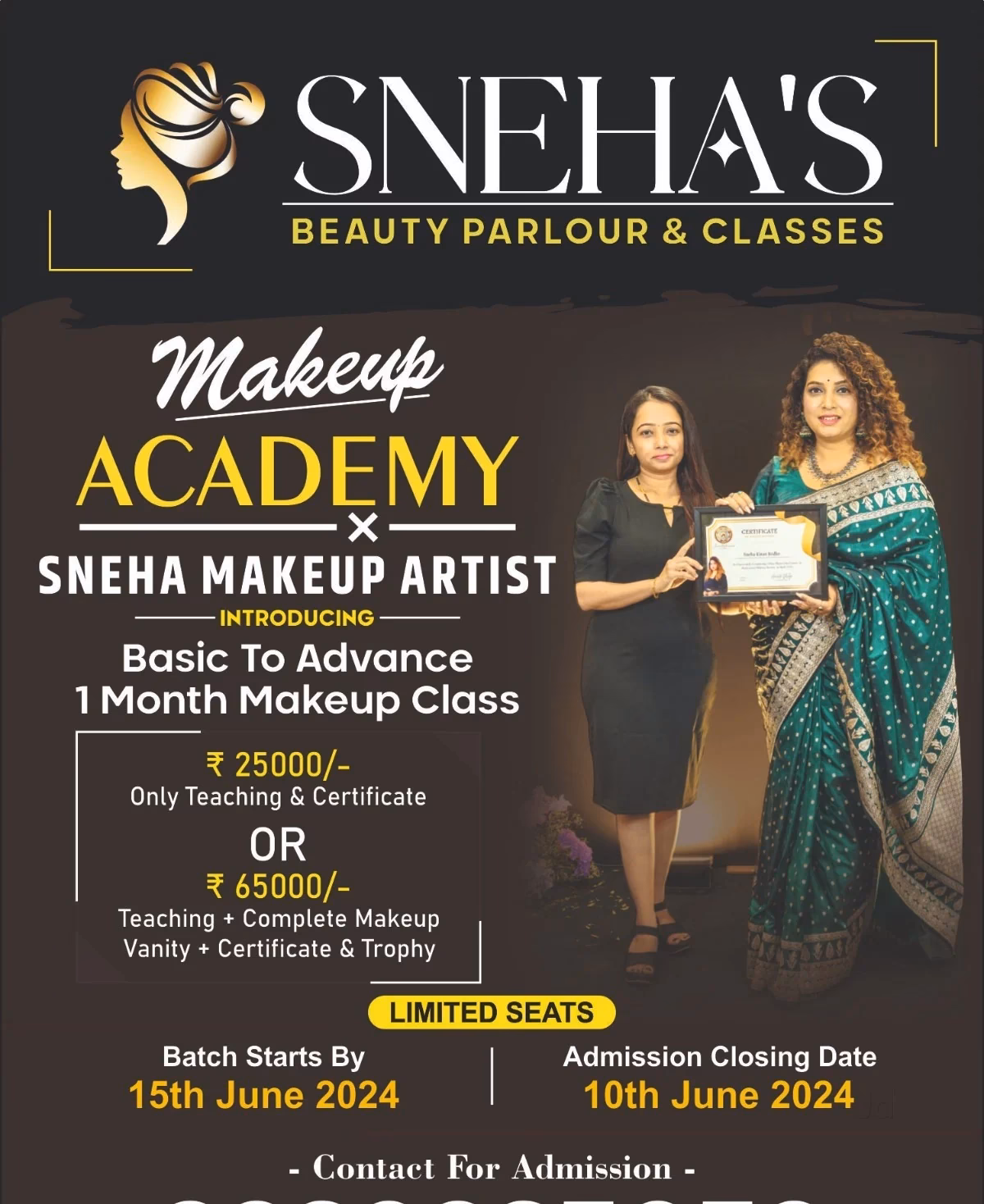 Which are the top 3 makeup academies in India?