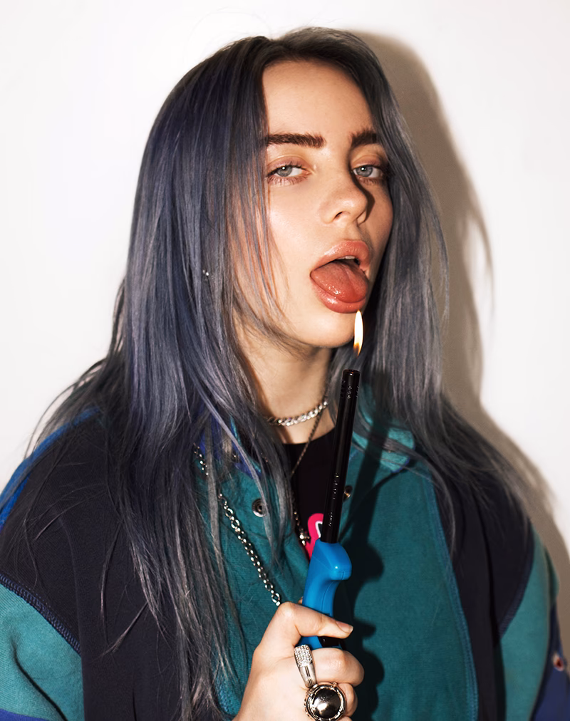Where did Billie Eilish post her makeup routine?