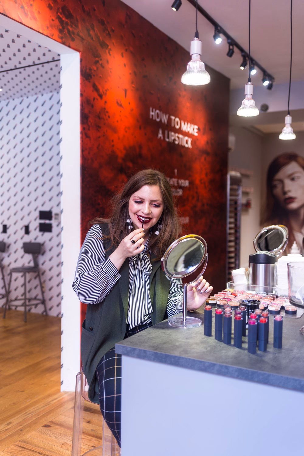 How long does it take to make a lipstick at Lip Lab?