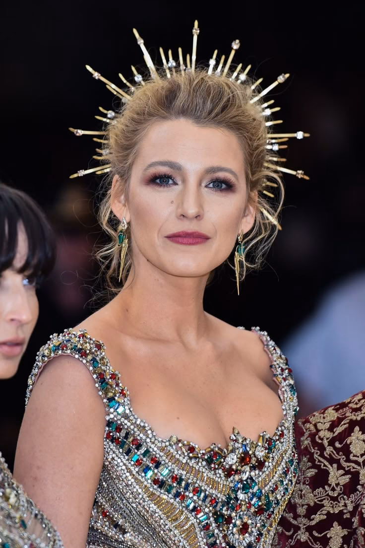 Who designed Blake Lively's 2018 Met Gala dress?
