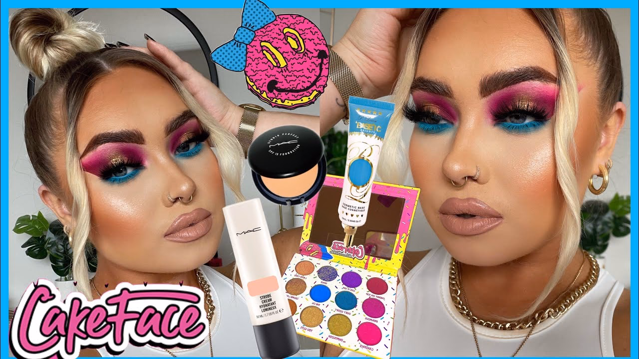 What does caking your face mean?