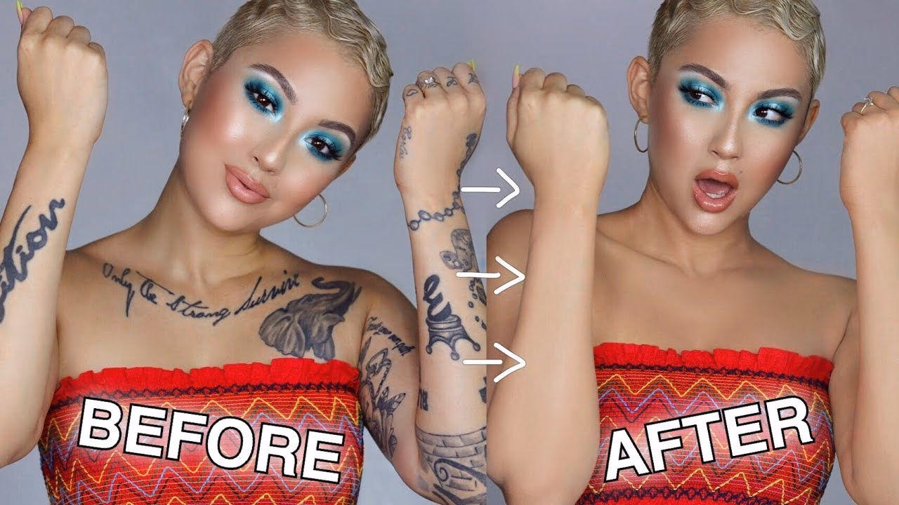 Can you put makeup over fake tattoos?