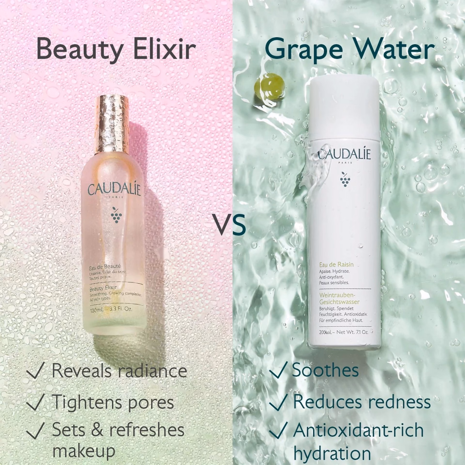 What celebrities use Caudalie Beauty Elixir?