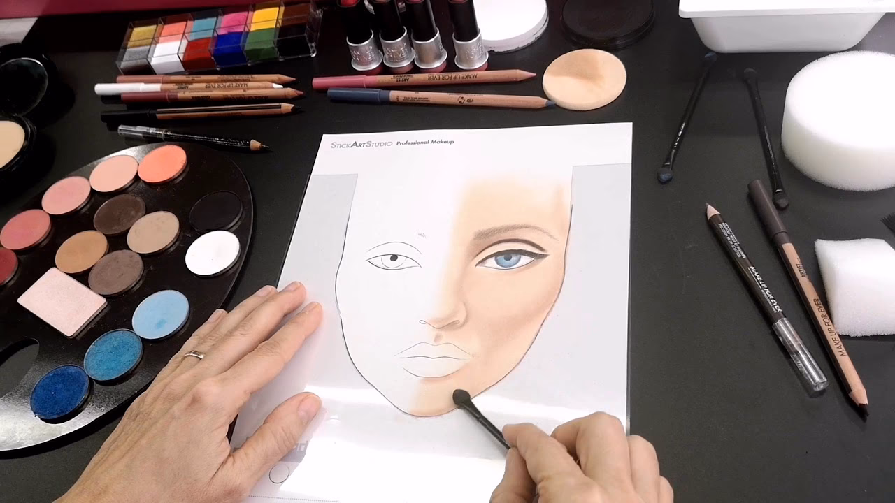 ¿Qué son los diagramas de maquillaje facial?