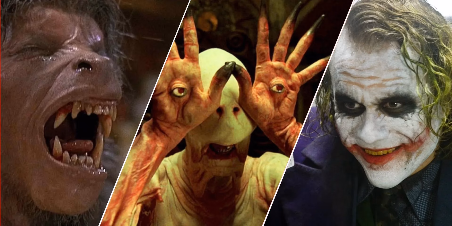 What are the dermatologic features of classic movie villains?