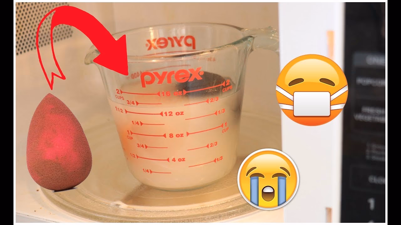 Can you wash makeup sponges in the microwave?