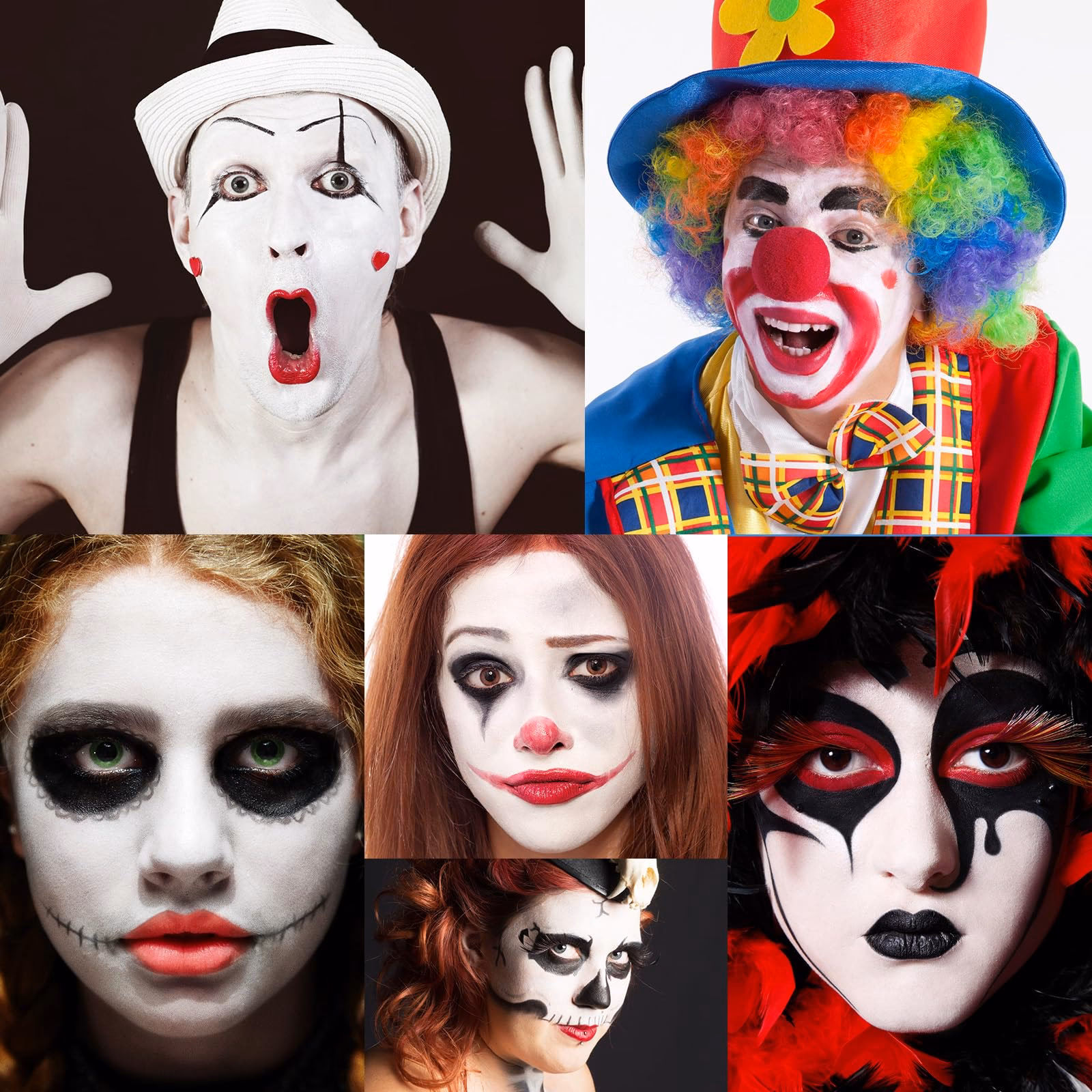 What are the 4 types of clowns?