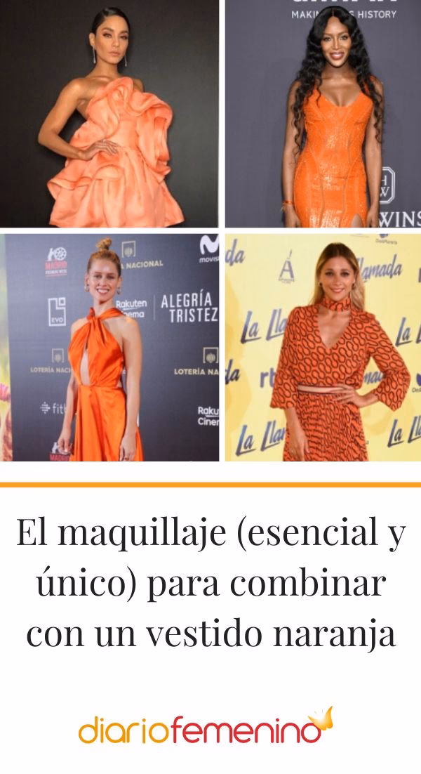 ¿Qué color llevas con un vestido naranja?