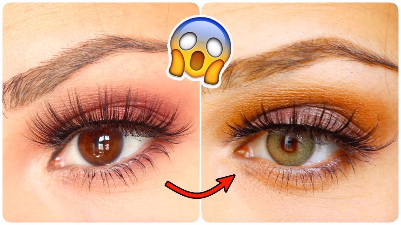 ¿Cómo aclarar el color de ojos con maquillaje?