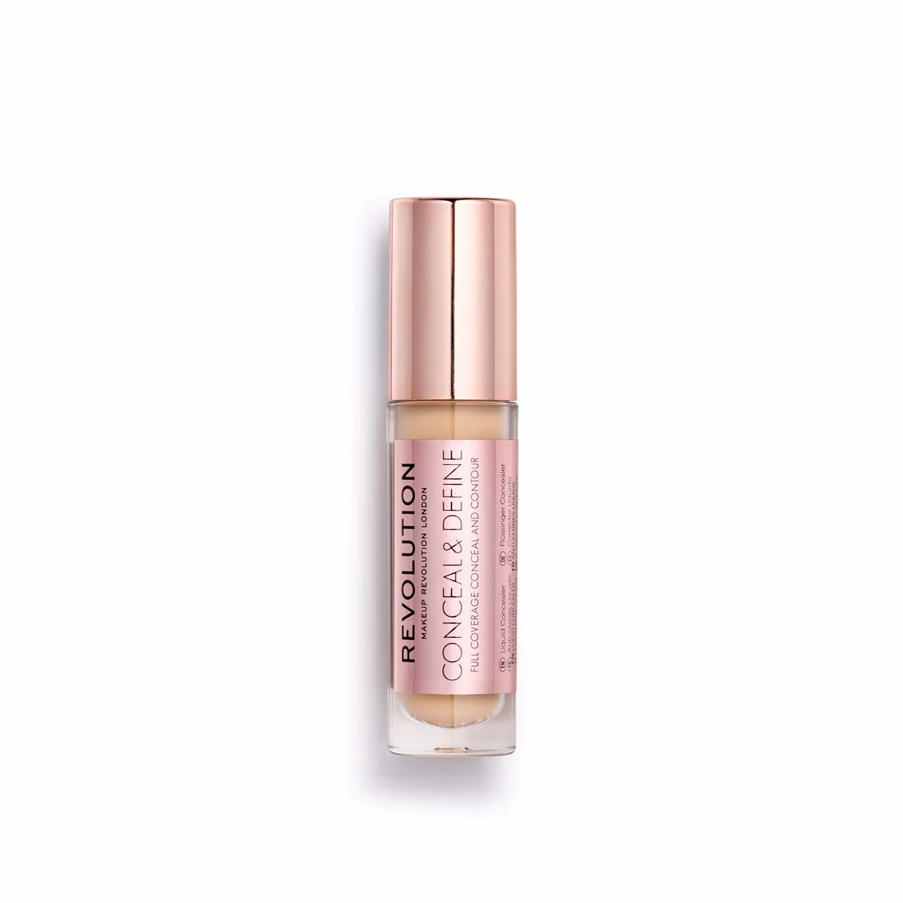 What are the ingredients in revolution makeup conceal and define?