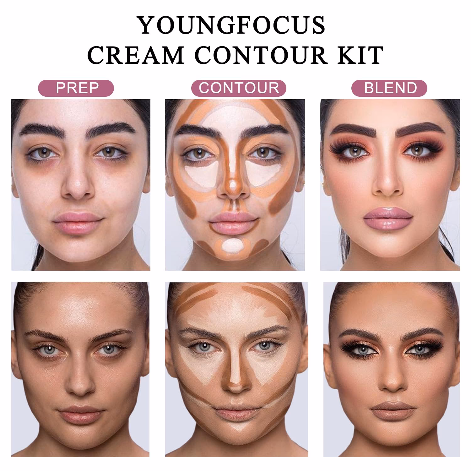 What are the rules for contour makeup?