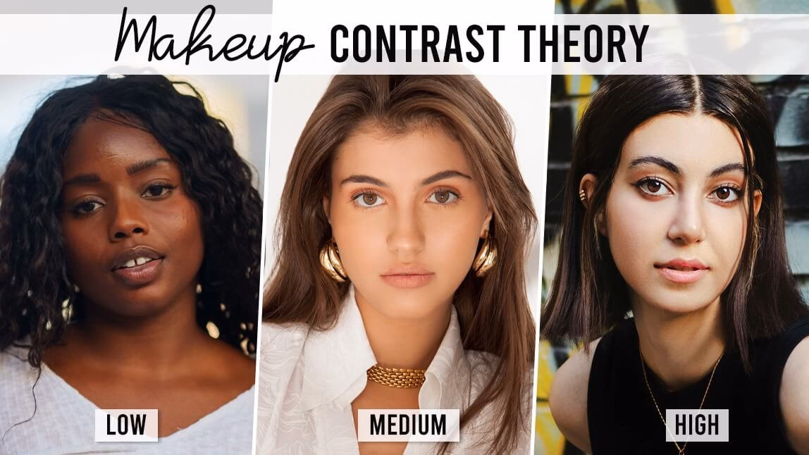 What is contrast in makeup?