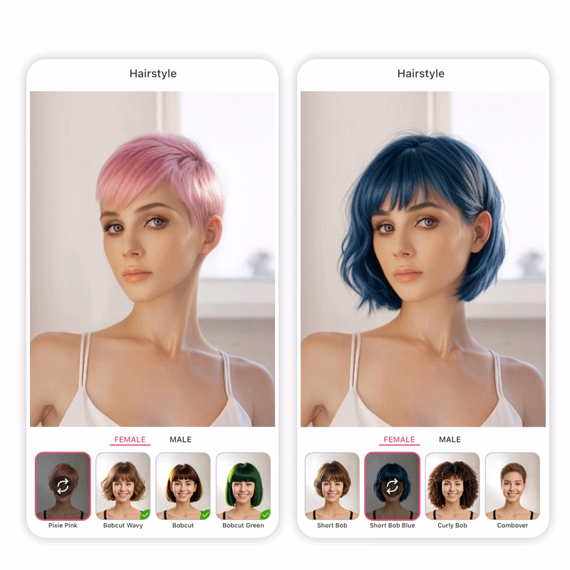 ¿Cómo se llama la aplicación que te cambia el color de cabello?
