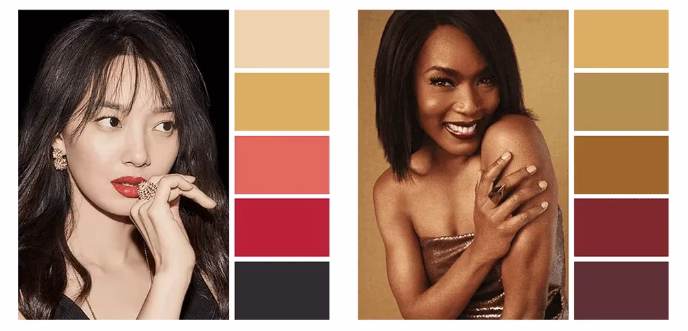 What makeup looks best on Deep Autumn?