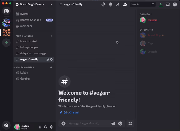 How do you hide posts on Discord without blocking?