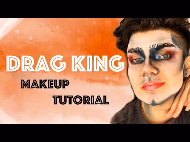 How to glue eyebrows down for Drag King?