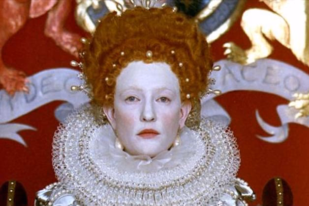 Why did Elizabethans wear white makeup?