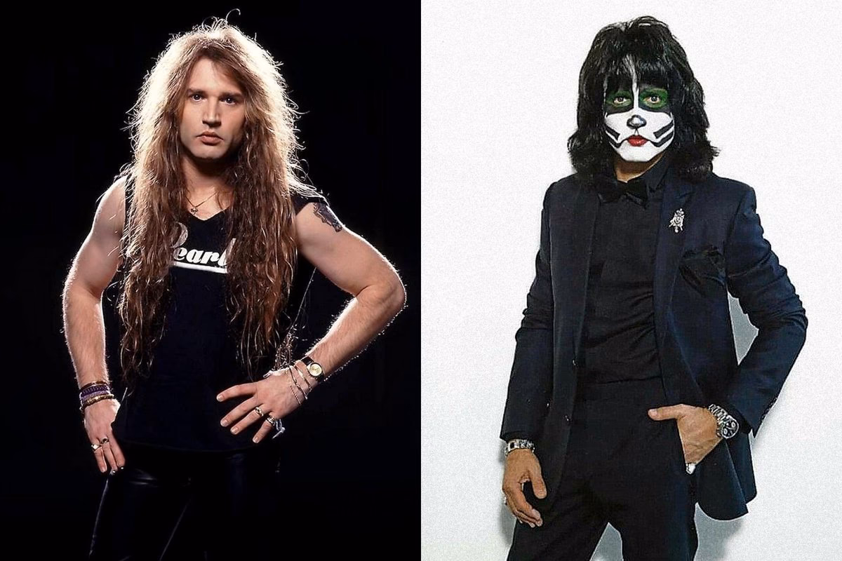 Which member of Kiss wore makeup to look like a cat?