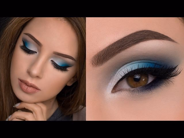 How to do eyeshadow with blue?