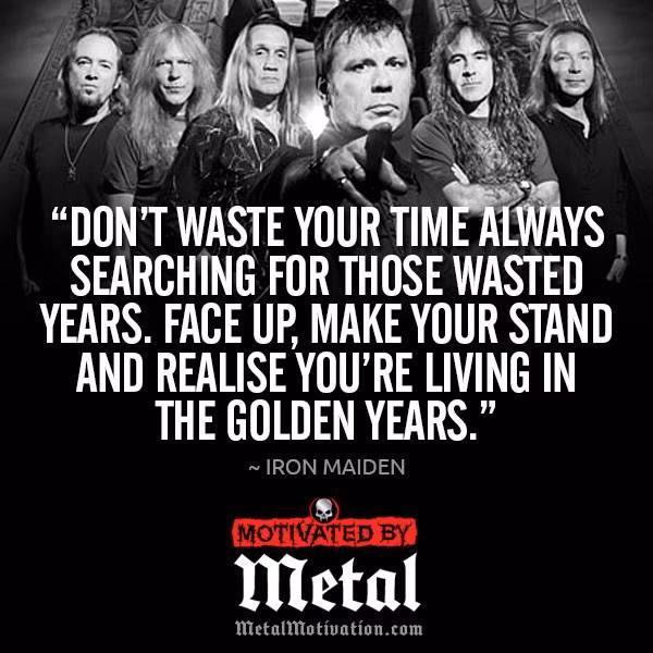 What is the meaning of the Iron Maiden Wasted Years song?