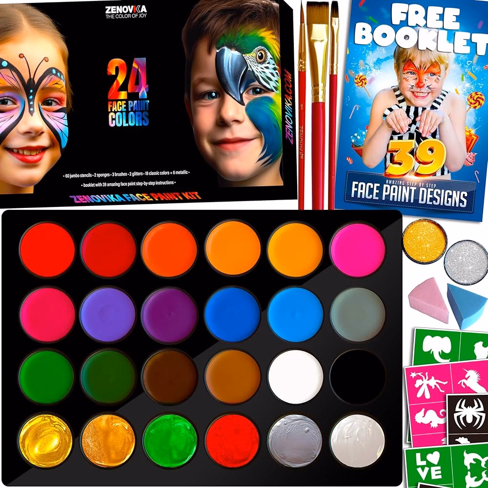 What to use to paint kids' faces?