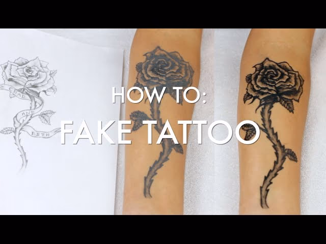 What do movies use for fake tattoos?
