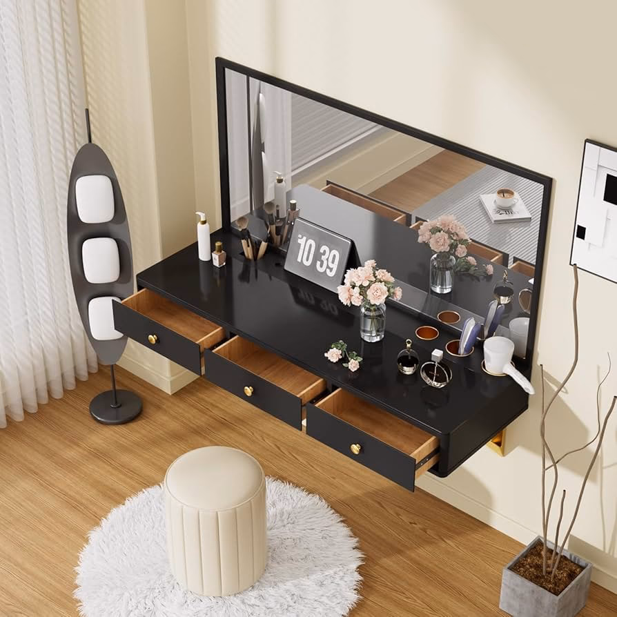 How do you move a makeup vanity?