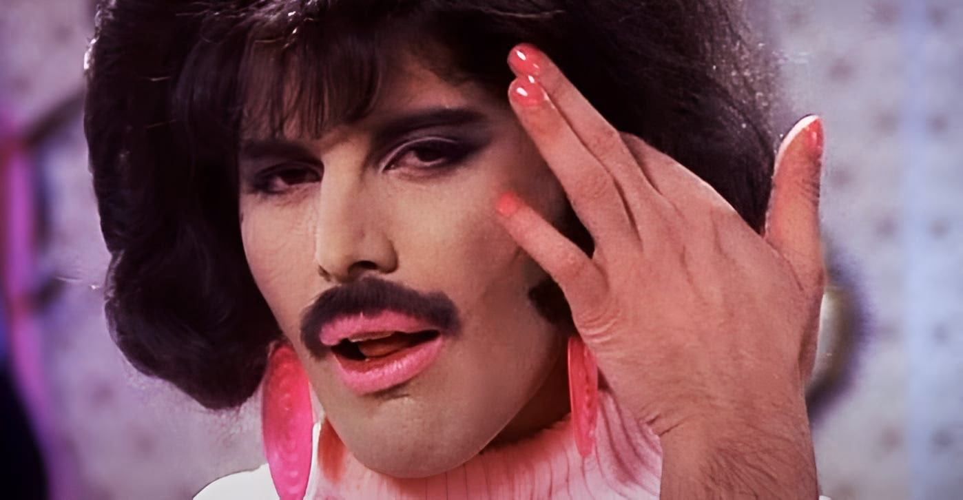 Why did Freddie Mercury wear so much makeup?