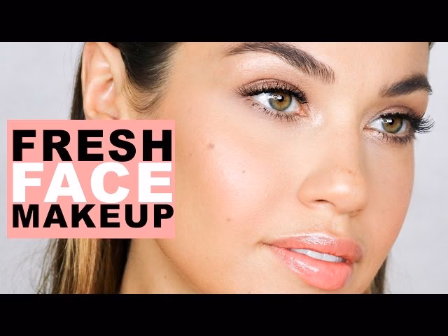 How do you freshen up a full face of makeup?