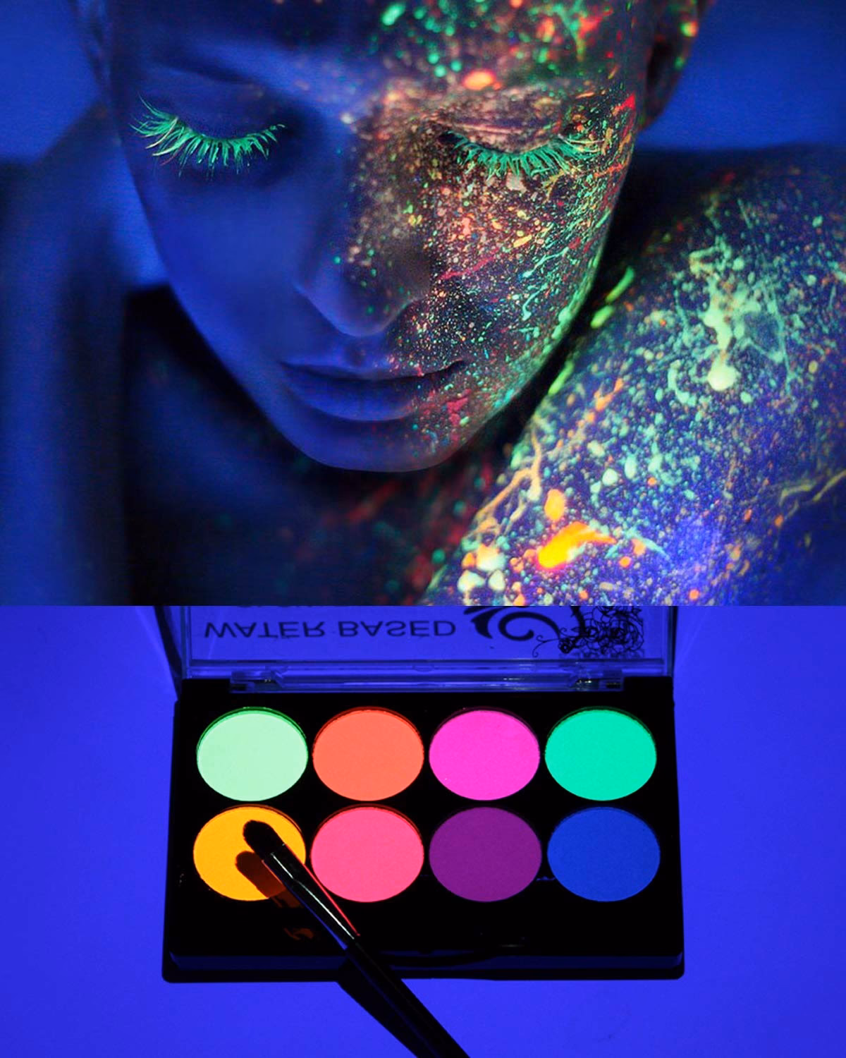 How do you make your makeup glow in the dark?